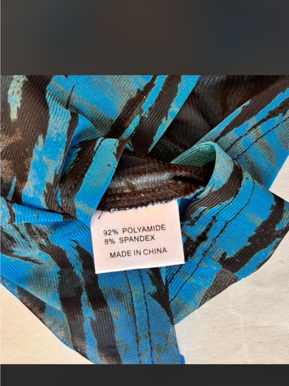 Women's Multicolor Animal-Print Cowl Neck Top - Picture 5 of 5